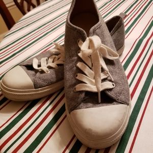 COPY - Talbots grey wool flannel sneakers